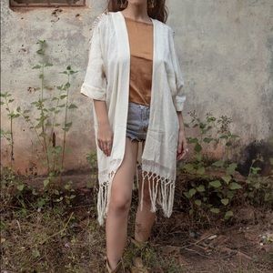 SOLD Imaku Cape - Ivory by The White Raven